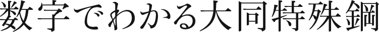 数字でわかる大同特殊鋼