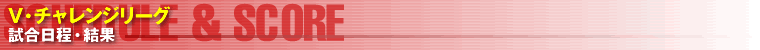 Ｖ・チャレンジリーグ 試合予定&結果