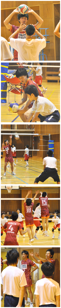 一生懸命指導するメンバーたち